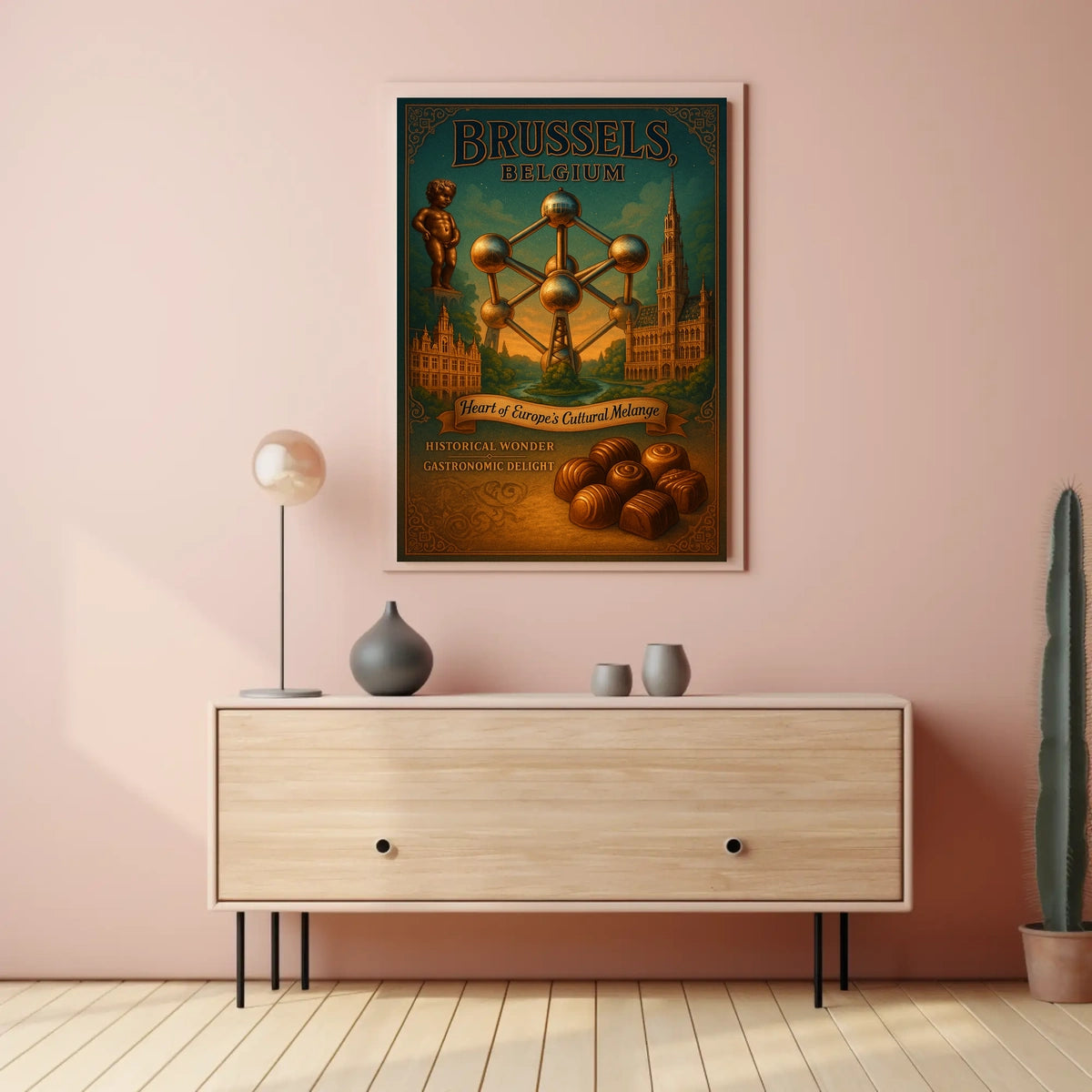 Brussels, Belgium Heart of Europes Cultural Melange Poster