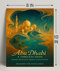 Abu Dhabi Timeless Oasis Elegance Cityscape Poster