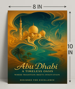 Abu Dhabi Timeless Oasis Elegance Cityscape Poster