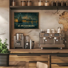 St. Petersburg at Night Poster