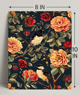 Birds And Blossoms William Morris Art Poster