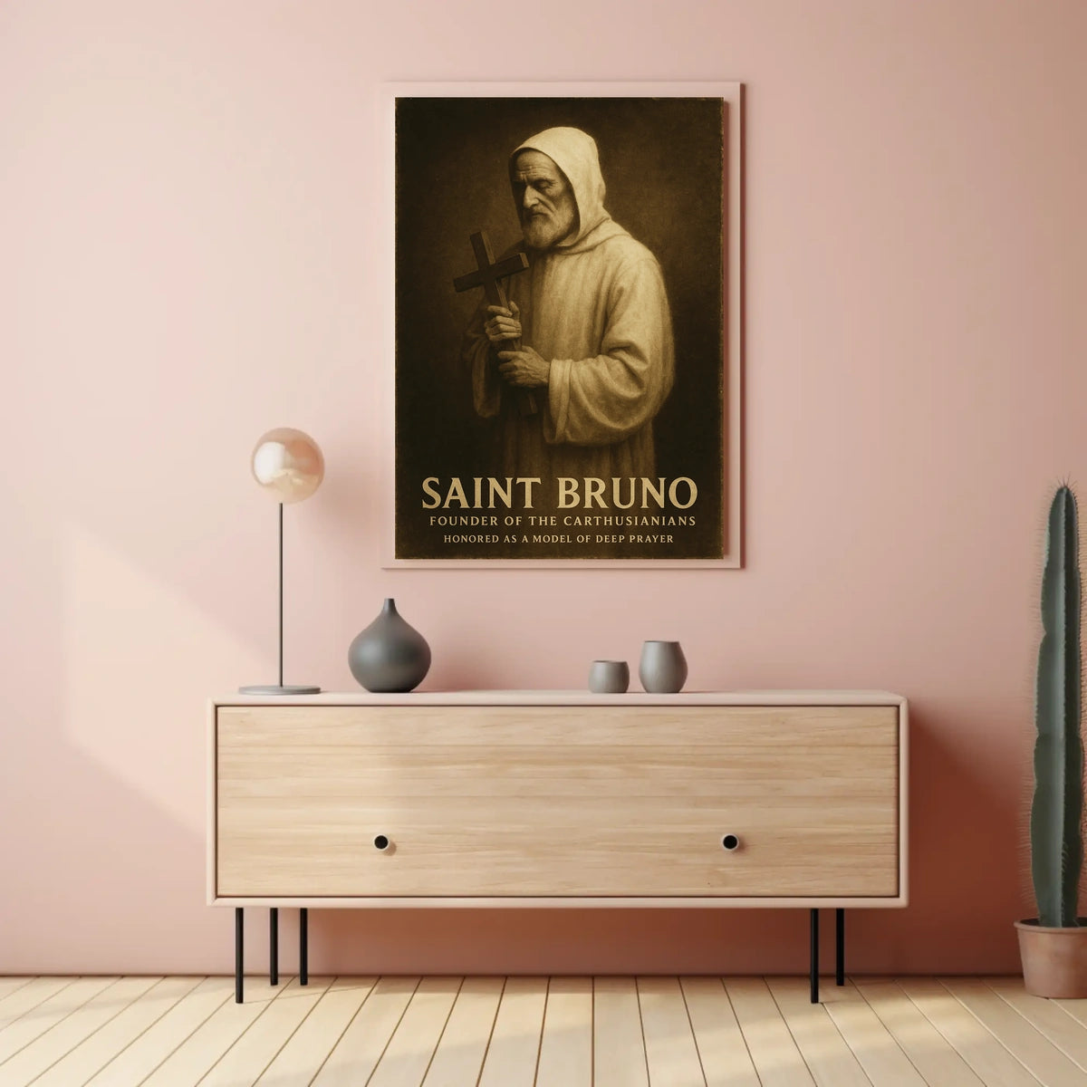 Saint Bruno Founder Of The Carthusians Poster