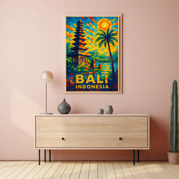 Bali, Indonesia Vibrant Paradise Poster