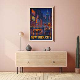 New York City Nightlife Poster