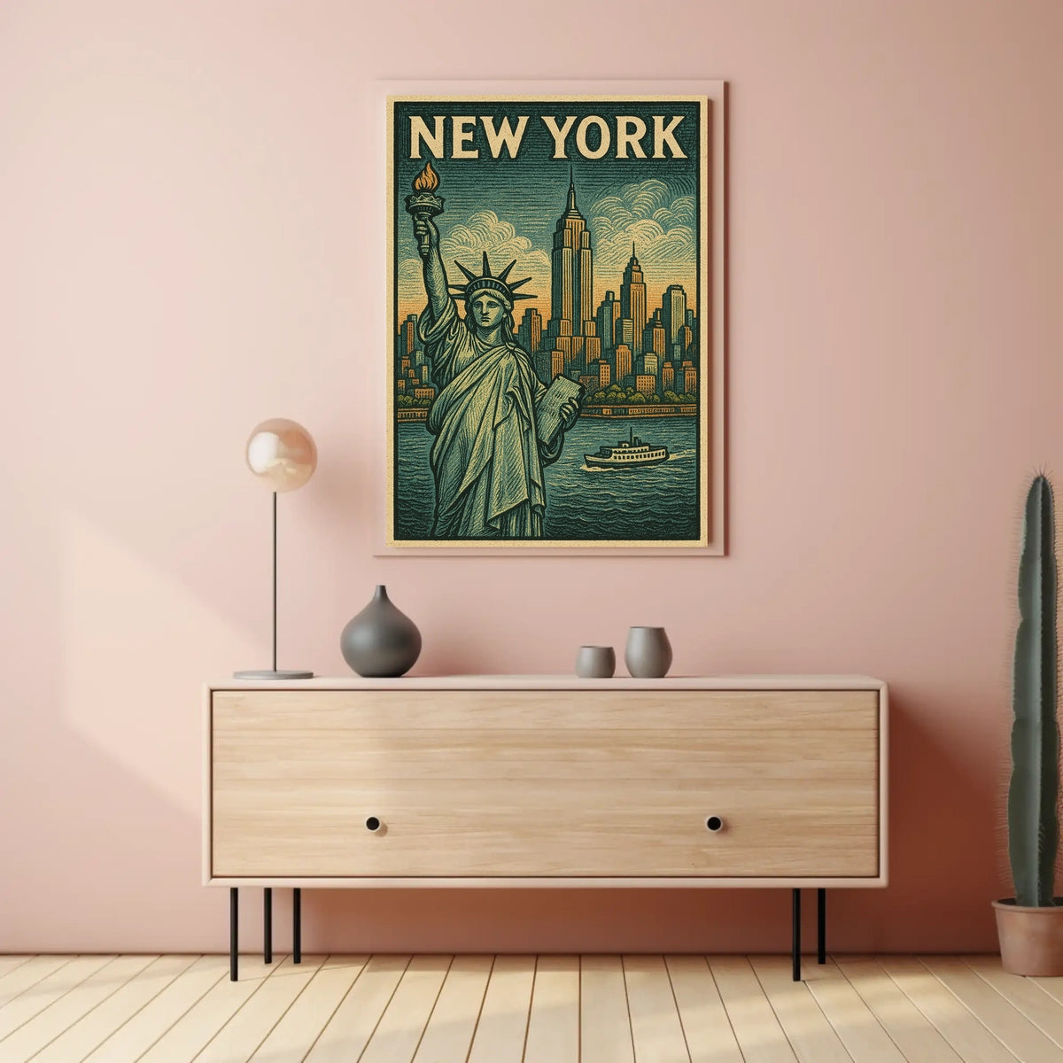 New York City Iconic Landmarks Poster