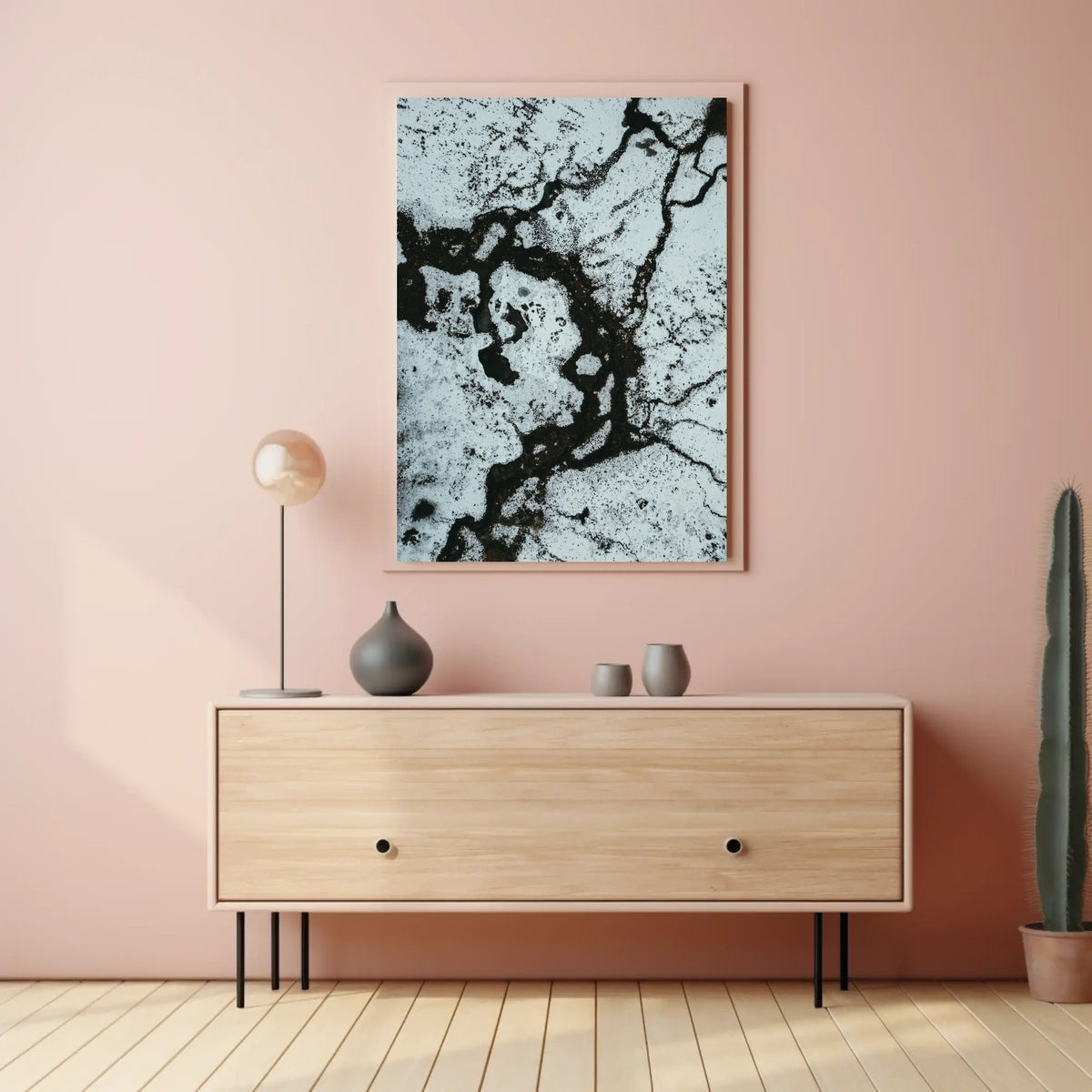 Abstract Winter Landscape Poster