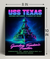 USS Texas A Legacy of Valor Poster PosterGoat