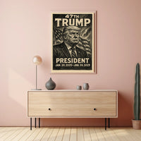 Visionary Trump Surrealism Bold Leadership Poster