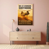 HH-47 Chinook Helicopter Poster