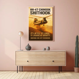 HH-47 Chinook Helicopter Poster