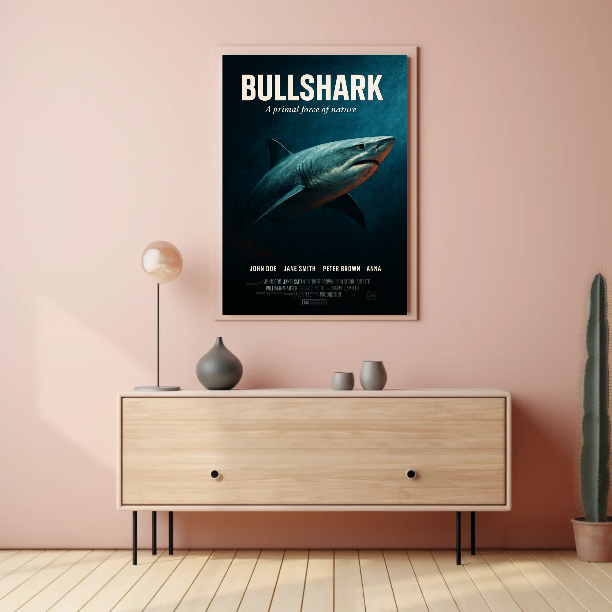 Bullshark A Primal Force of Nature Poster PosterGoat