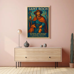 Saint Roch Patron of Dogs and the Sick Poster