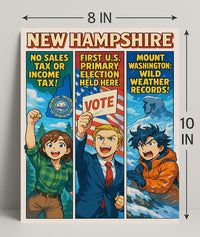 New Hampshire Highlights Poster PosterGoat