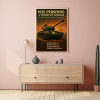 M26 Pershing A Symbol of Courage Poster