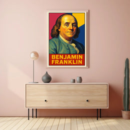 Benjamin Franklin Iconic Statesman Poster