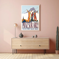 Praz Sur Arly Winter Sports Poster PosterGoat