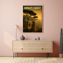 Amalfi Coast Vintage Vintage Poster