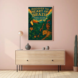 Discover the Heart of Brazil Poster