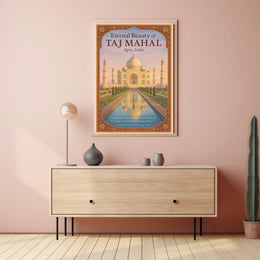 Eternal Beauty of the Taj Mahal Poster PosterGoat