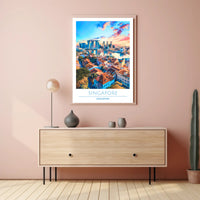 Singapore's Vibrant Cityscape Urban or Cityscape Poster