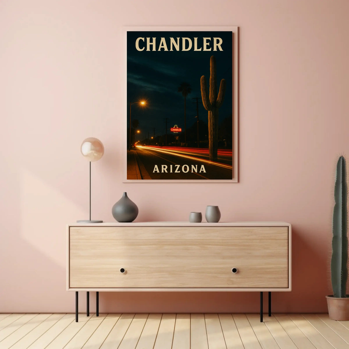Chandler Arizona Travel Photography Realism Southwestern Desert City Vibe Wanderlust Poster