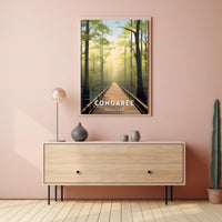 Congaree National Park Tranquil Forest Walk National Park Poster