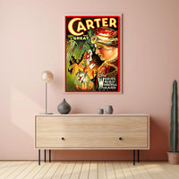 Carter the Great Magic Show Vintage Cultural Poster