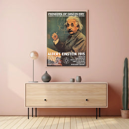 Einstein Theory Relativity Vintage Inspirational Poster