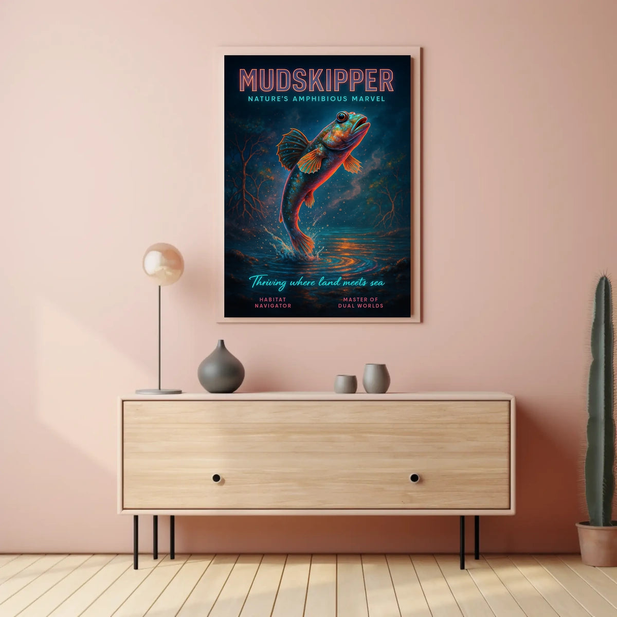 Mudskipper Natures Amphibious Marvel Poster