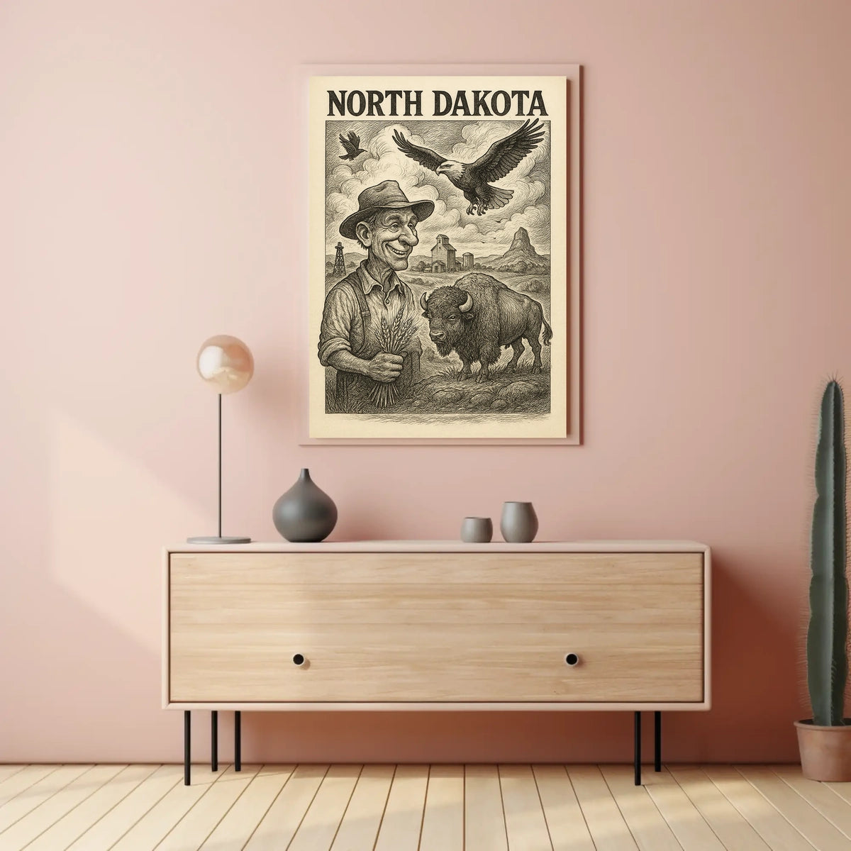 North Dakota Heritage Poster