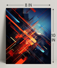 Dynamic Abstract Composition Abstract Poster PosterGoat