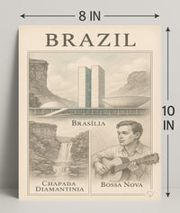 Brazil Cultural and Natural Wonders Poster PosterGoat