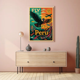 Fly to Peru Wander in Color Poster