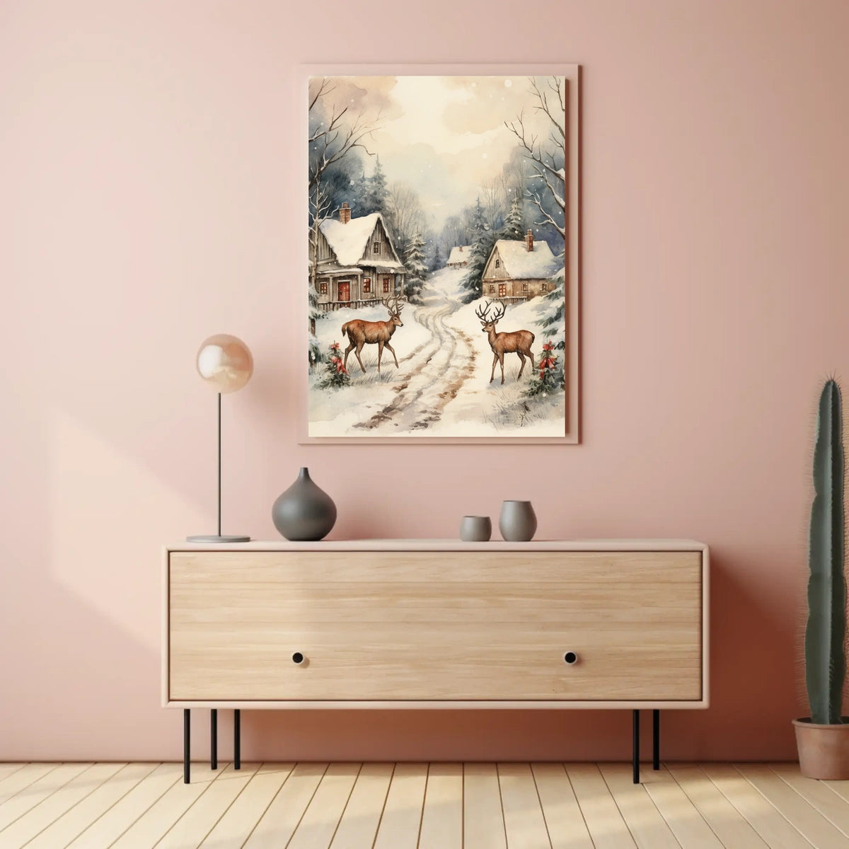 Winter Wonderland Scene Poster