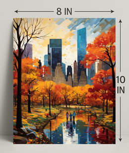 Autumn In The City Poster