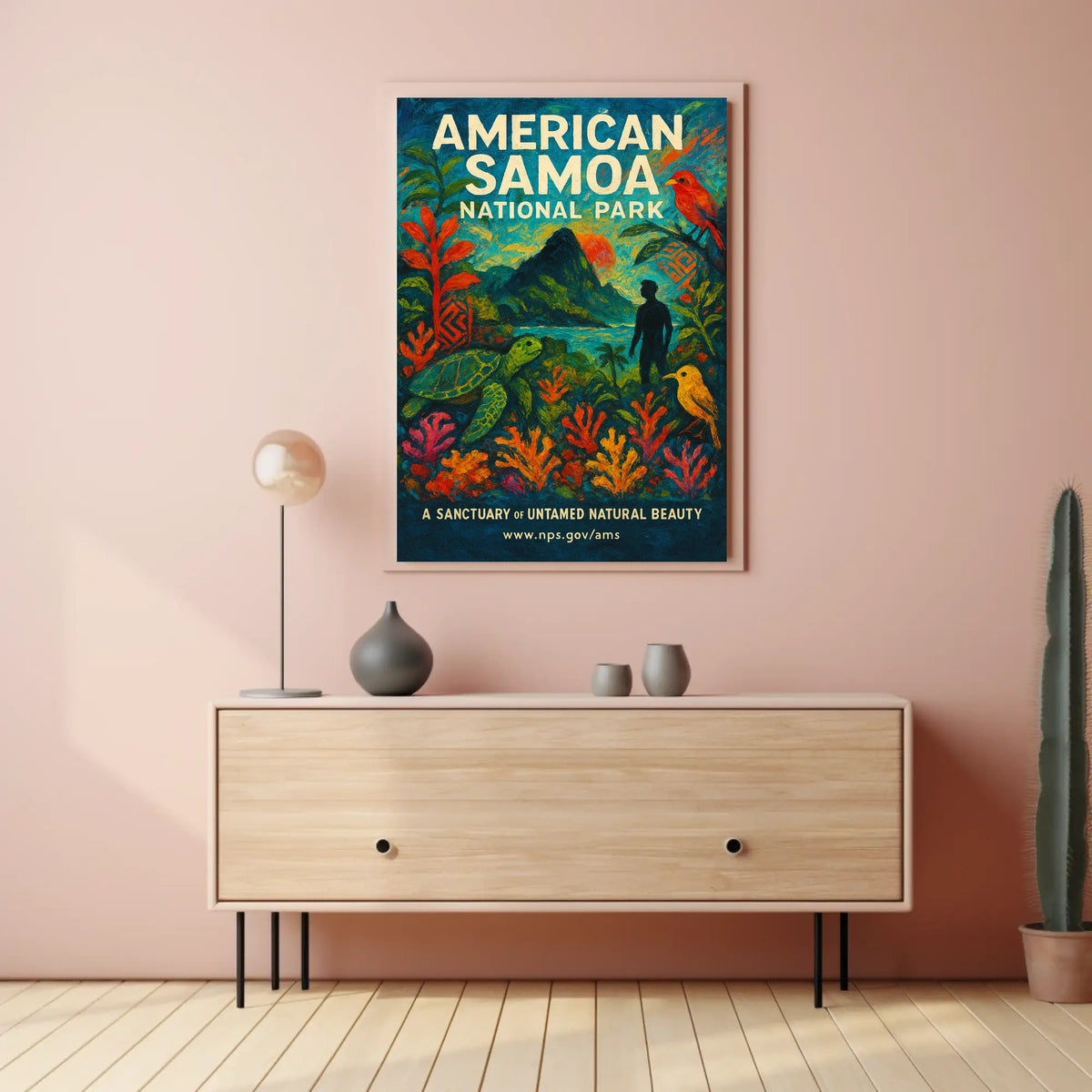 American Samoa Paradise National Park Poster