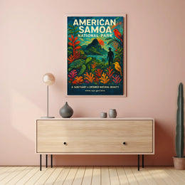 American Samoa Paradise National Park Poster