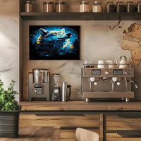 Majestic Wolf In The Moonlight Poster