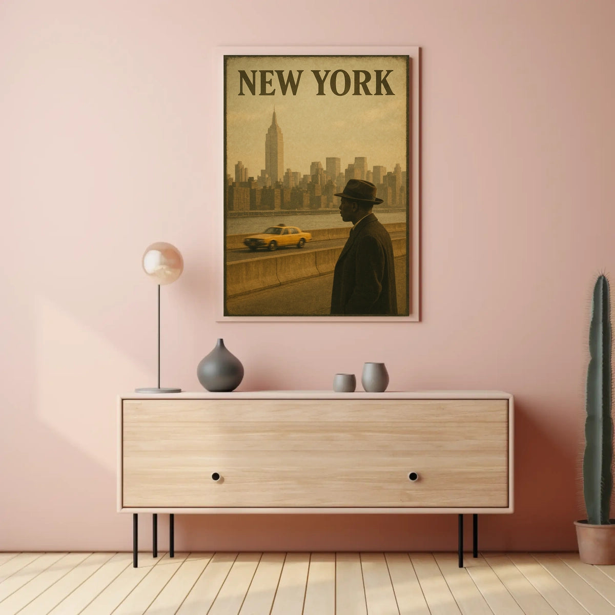 New York City Vibes Urban Nightlife Cityscape Art Modern Decor Dreamers Wanderers Travel Lovers Bold Bright Poster