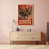 Reindeer Biathlon Extravaganza Poster