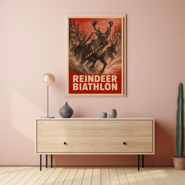 Reindeer Biathlon Extravaganza Poster