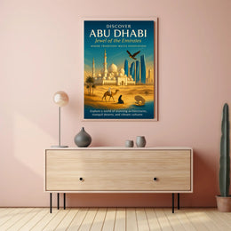 Journey Through Abu Dhabi's Timeless Beauty Travel Poster