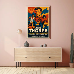 Jim Thorpe Legendary Athlete Poster