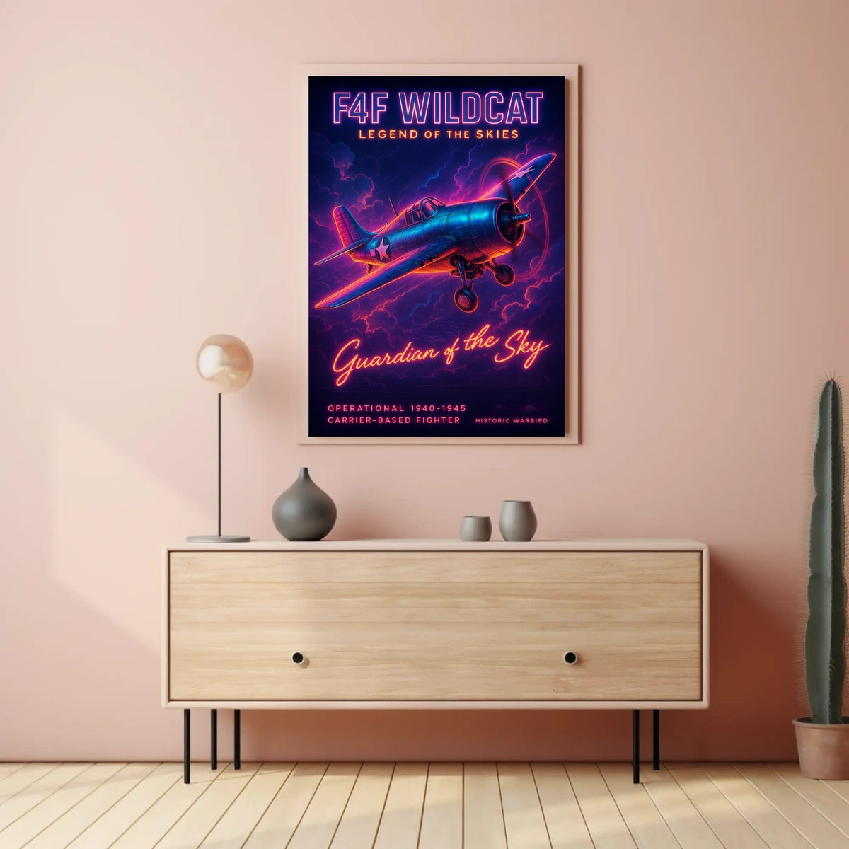 F4F Wildcat Legend of the Skies Poster
