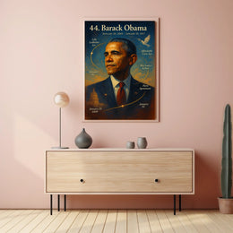 Barack Obama Presidency Achievements 2009-2017 Poster