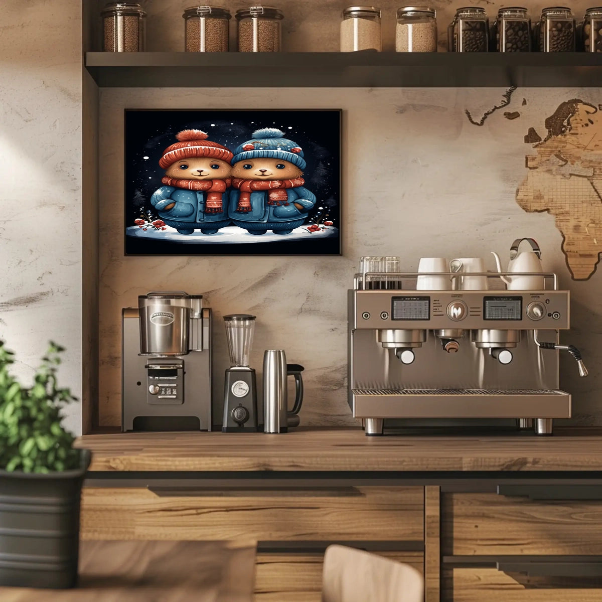 Winter Wonderland Bears Poster