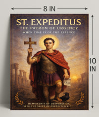 St. Expeditus The Patron of Urgency Poster PosterGoat