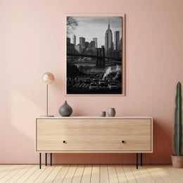 New York City Skyline Poster Wall Art 18x24 Print Premium
