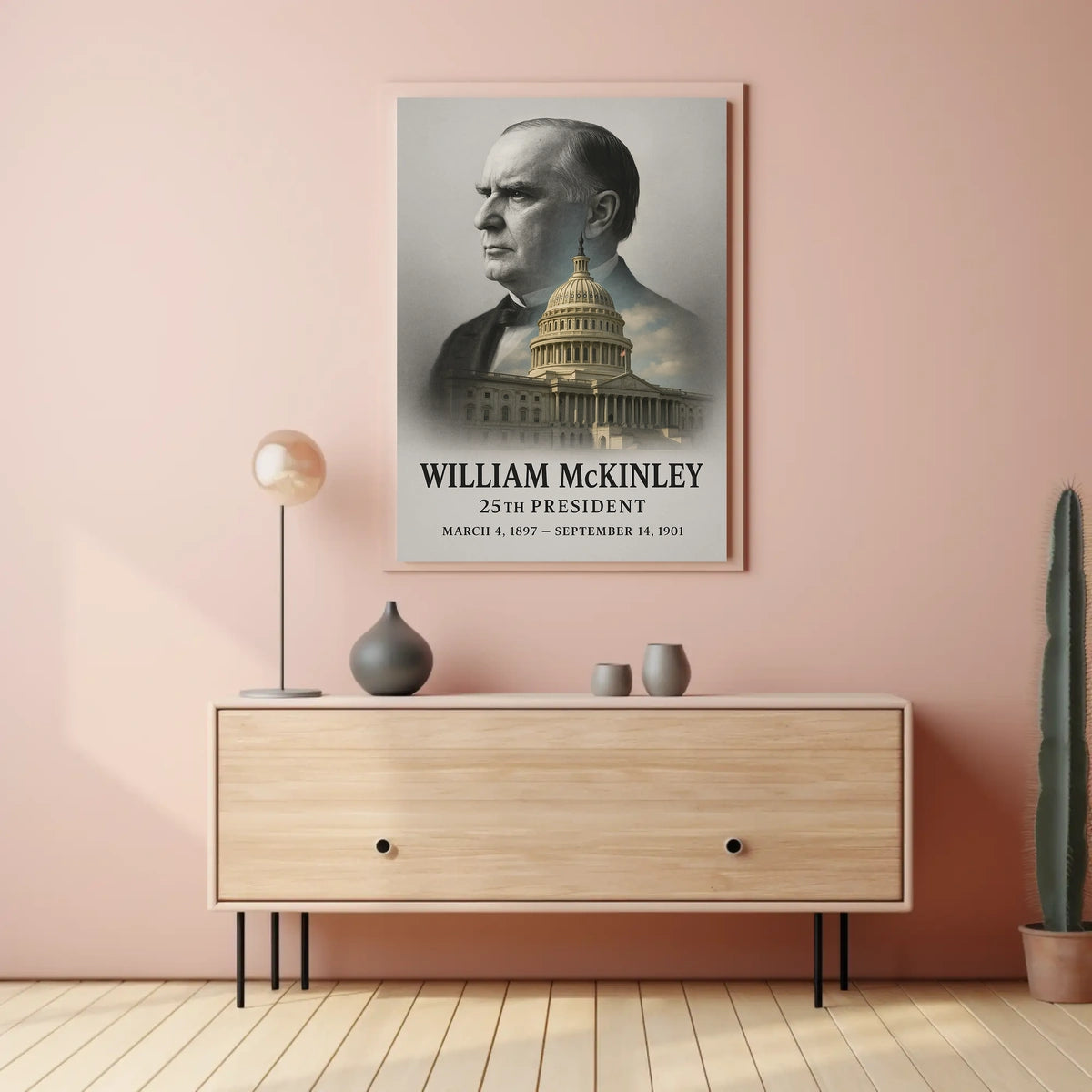 William McKinley 25th President of the United States Reflections Poster