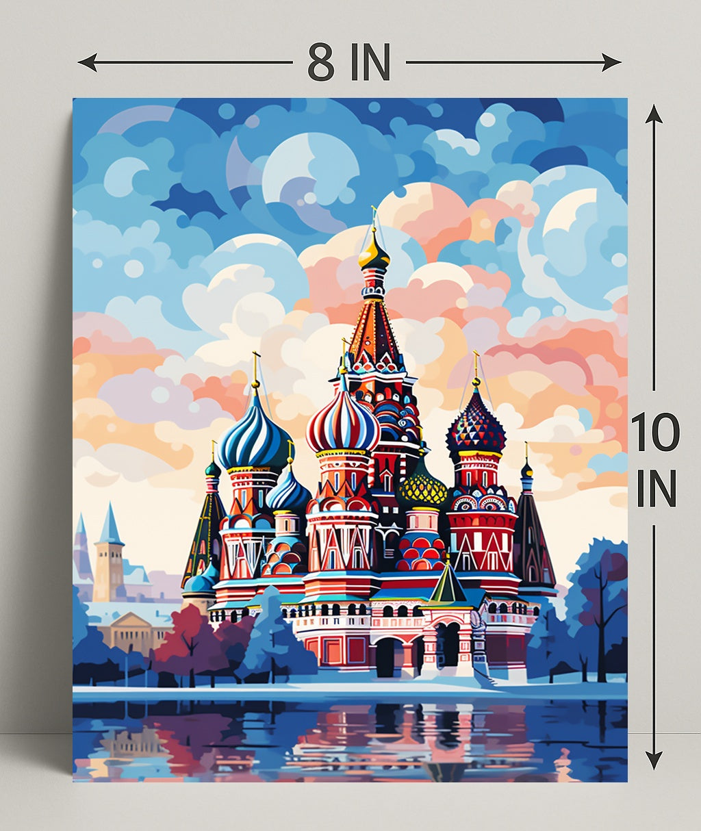 Vibrant St. BasilS Cathedral Poster